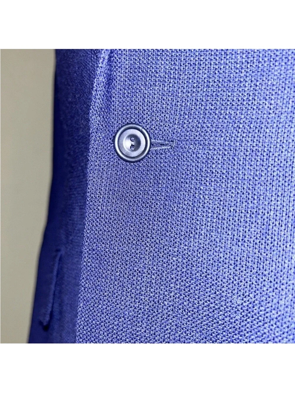 Huntsman Savile Row Bespoke Navy Blazer | 38R | 1-Button | Handcrafted Luxury - Picture 5 of 11